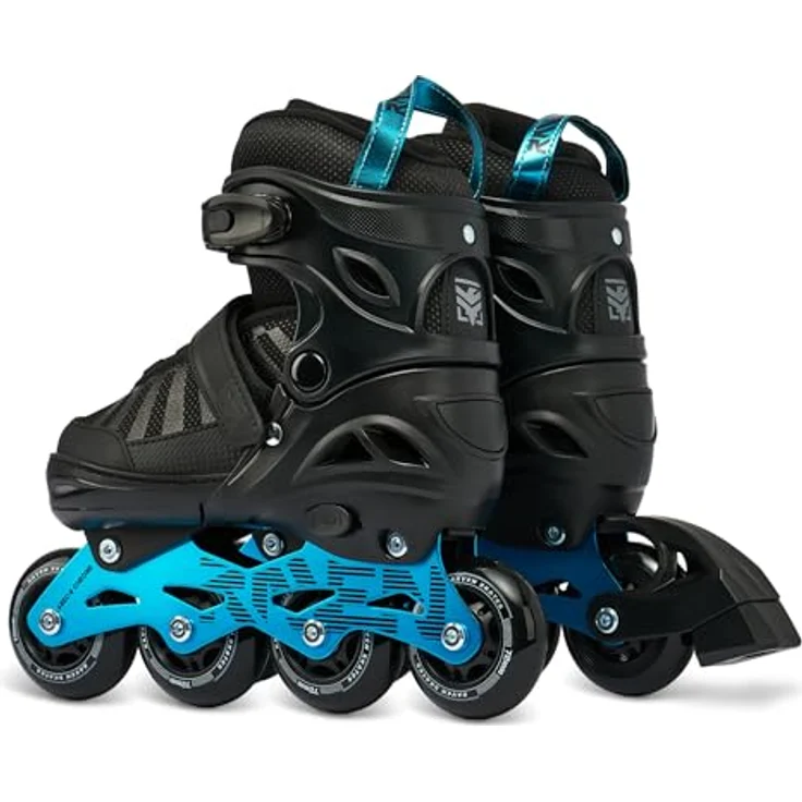 RAVEN Oxen Inline Skates, verstellbare Inliner für Kinder und Erwachsene, 2in1 System, mint anodized, Größe 34-37 (21cm-23,5cm) – Bild 4