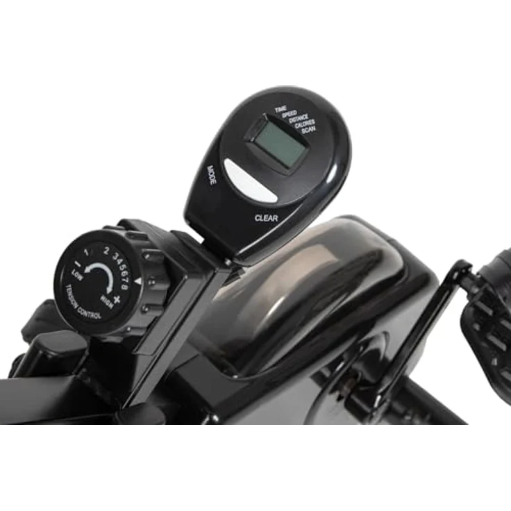 VirtuFit Klappbarer Heimtrainer, Ergometer mit LCD-Display und manuell einstellbarem Widerstand, platzsparendes Design für Homeoffice und Büro – Bild 3