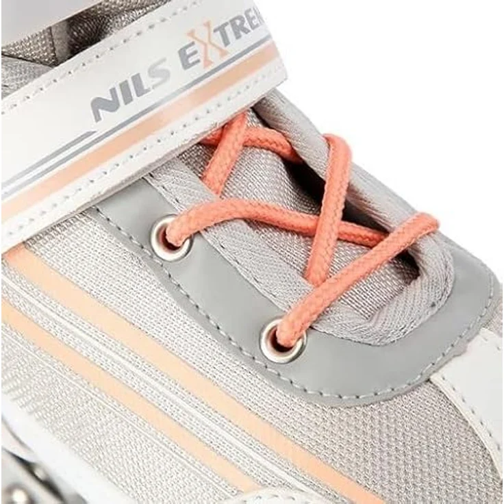Nils Extreme Inline Skates 2in1 - Rollerblades mit ACEB7-Lager - Verstellbar 29-33 - Grau und Orange - NH18190 – Bild 8