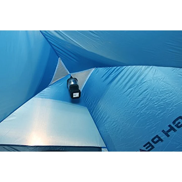 High Peak Kuppelzelt Beaver 3, Campingzelt für 3 Personen, Igluzelt mit Wetterschutz-Dach, Festivalzelt mit Wannenboden, 1500mm wasserdicht, Hochentlüftung, Moskitoschutz, Freistehend, blau – Bild 3