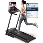 Sportstech Laufband F10, App-Kompatibel + Bluetooth + Selbstschmiersystem, Futuristisches Design, Schwarz