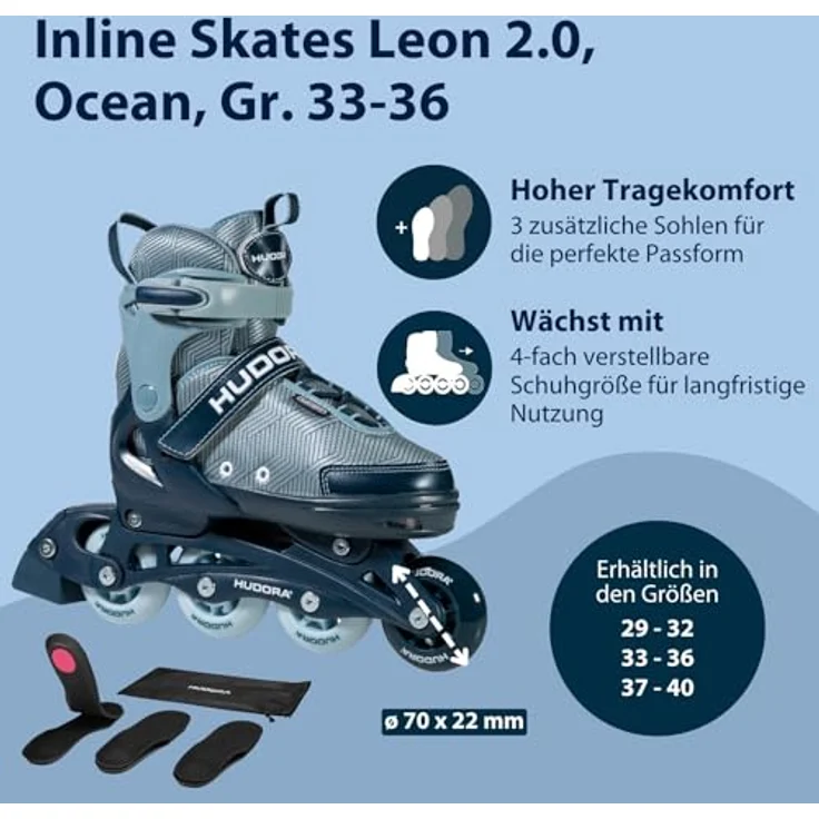 Hudora, Inline Skates, (33, 34, 35, 36) – Bild 2