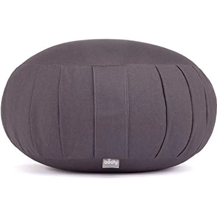 Bodhi Meditationskissen Zafu ECO | Klassisches Traditionelles Yogakissen Rund mit Dehnfalten | Bezug aus 100% Bio-Baumwolle | Hohes Yoga Sitzkissen mit Bio Dinkelfüllung | Sitzhöhe 20 cm - Preisvergleich