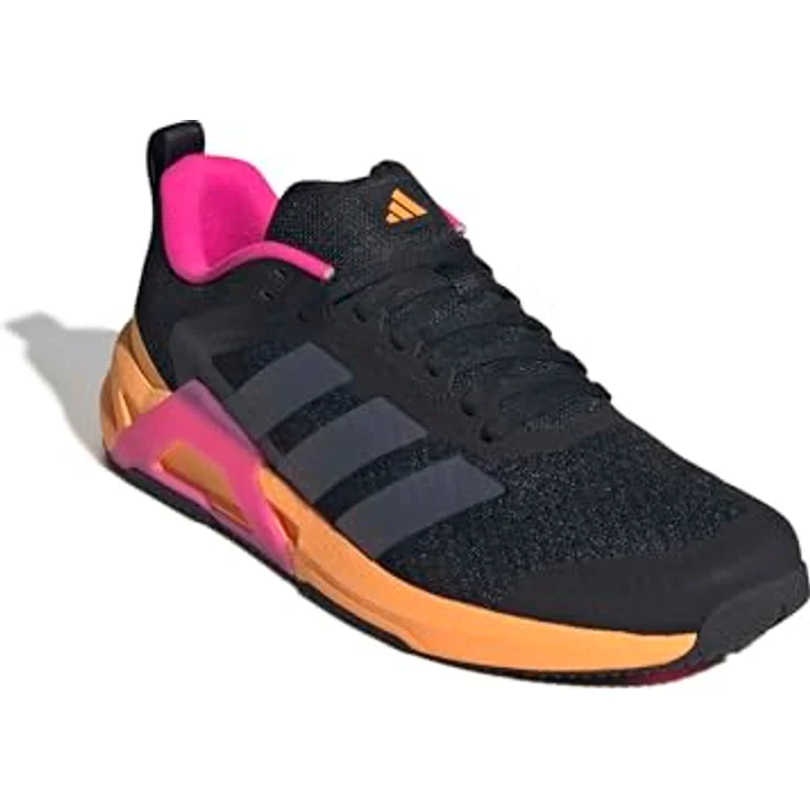 Adidas Dropset Control, Laufschuhe für Herren mit stabiler Zwischensohle, breiter Passform, Farbe: BLACK/AUON/SHOPNK – Bild 4