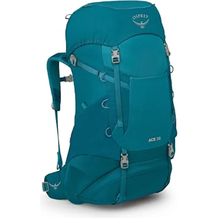 Osprey Ace 38 Trekkingrucksack, 64 cm in blau, 100% Polyester, kompakte Maße 32 cm x 27 cm. – Bild 1