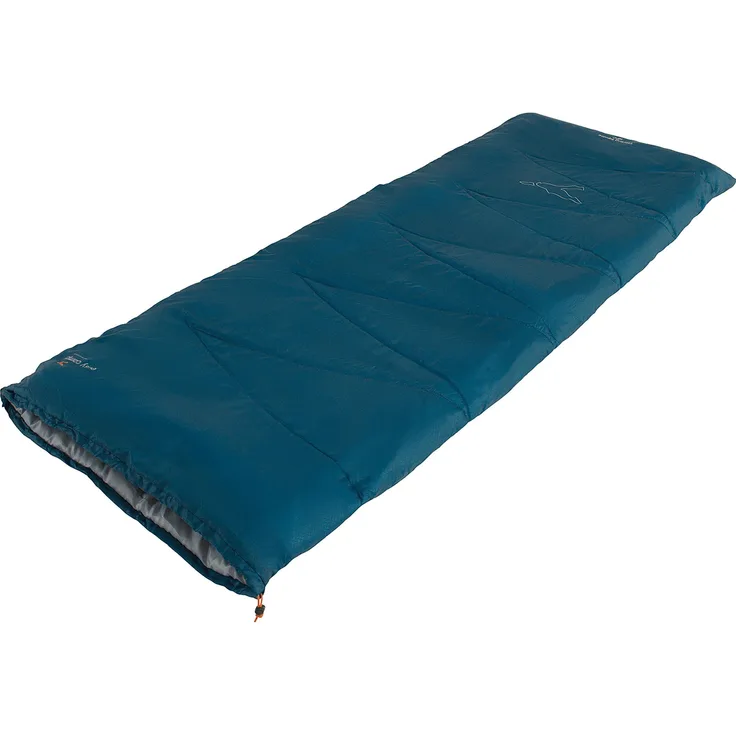 Easy Camp Starling Square, Deckenschlafsack für mildes Wetter bis 10°C, dunkelblau/grau, leicht und kompakt