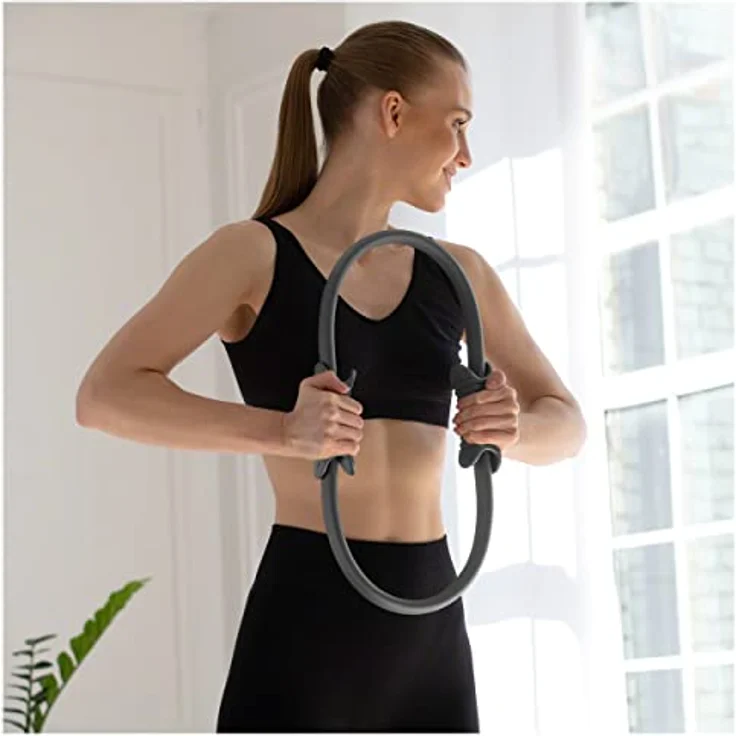 Sport-Tec Pilates Ring 38 cm, Gymnastikring für Pilates, Yoga, und Widerstandstraining – Bild 4