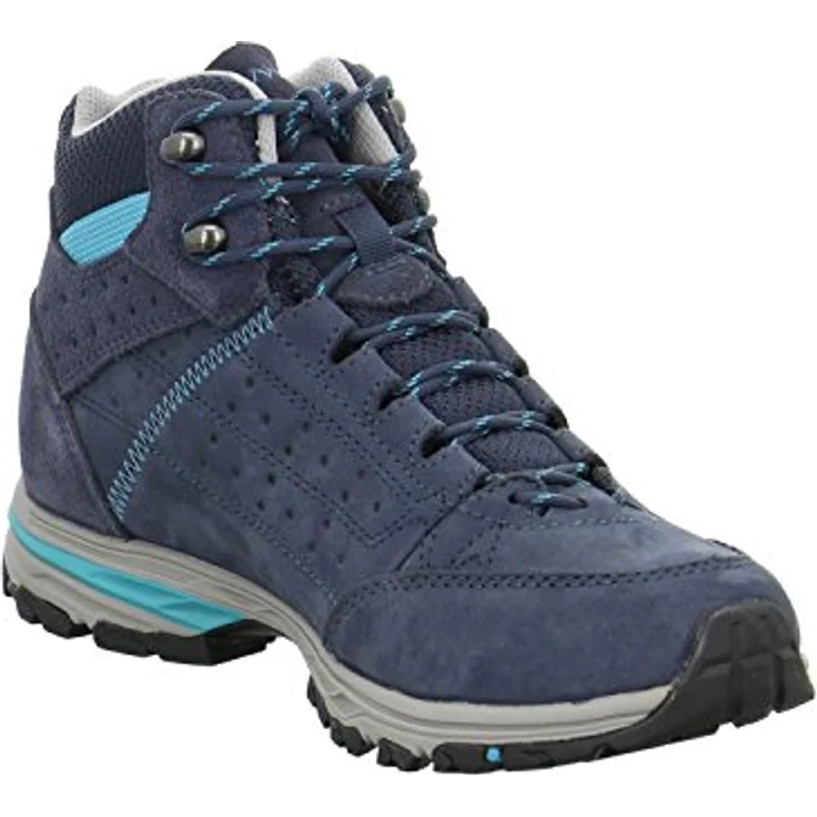 Meindl Damen Wanderschuhe, Outdoorschuhe aus hochwertigem Leder, Größe 41.5, blau – Bild 6