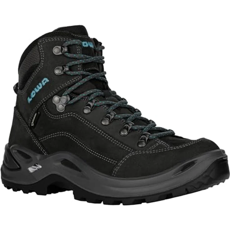 LOWA Renegade GTX Mid, Wanderschuh für Damen in grau, hohe Schnürung, atmungsaktive Sohle, Goretex Membrane, Größe 41 – Bild 4