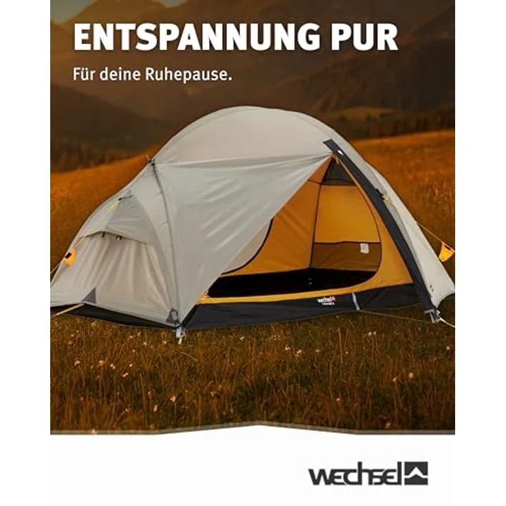 Wechsel Trekkingzelt Venture 2, Kuppelzelt für 2 Personen, freistehendes Hybridzelt, schnell aufbaubar, kompakt & transportabel, ideal für Camping, Wandern & Bike Packing – Bild 3