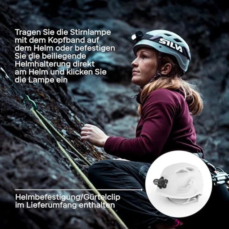 Silva Explore 4, Batteriebetriebene Stirnlampe mit 400 Lumen, 3 Helligkeitsstufen, 3 LED-Farben und wasserdichtem Design für Outdoor-Aktivitäten – Bild 4