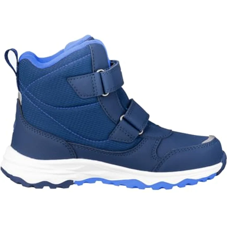 TROLLKIDS Hafjell Wanderschuh, wasserdichter Winterschuh mit versiegelten Nähten, zwei Klettverschlüssen und isolierendem Fleecestoff, Schwarz – Bild 2