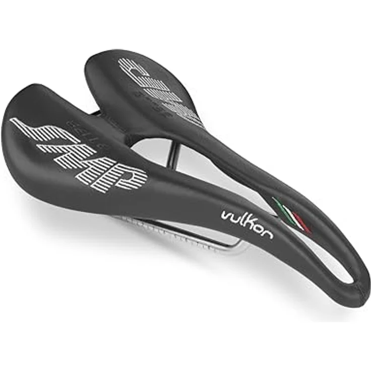 SMP Vulkor Fahrradsattel, Unisex für Erwachsene, Schwarz, optimale Performance und hochwertiges Material – Bild 2