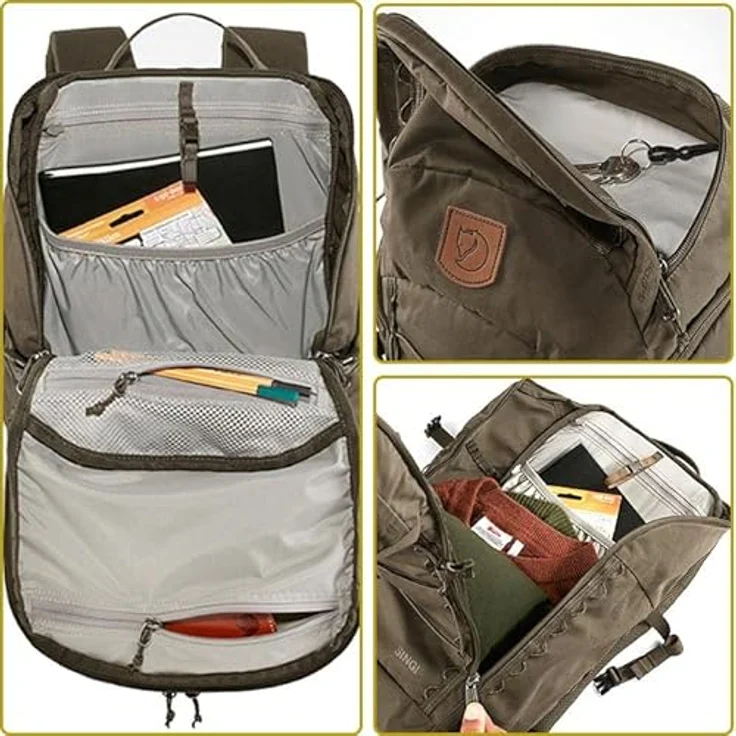 Fjällräven Singi Wanderrucksack, Dunkle Olive, 28L, Robust und Vielseitig – Bild 5