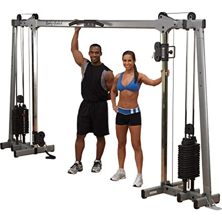Body-Solid GDCC-250 Kraftstation | Functional Training Center | Multi-Kabelzug, verstellbare Rollen, 20-fach höhenverstellbar, schwarz