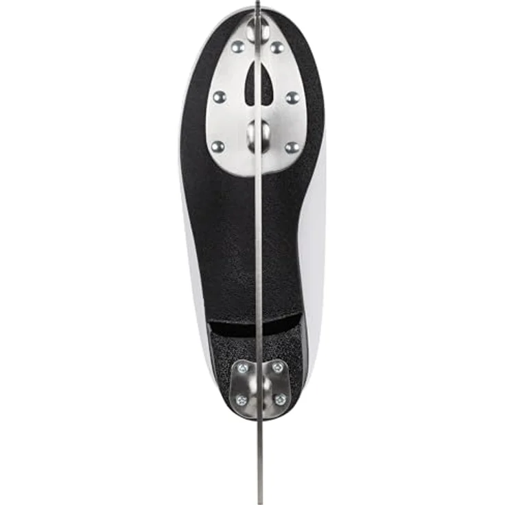 Powerslide Classic White Schlittschuhe, Damen Schlittschuhe in klassischem Weiß, kälteisolierendes Synthetik-Leder, Rostfreiem Carbon Steel, Größe 38 – Bild 4