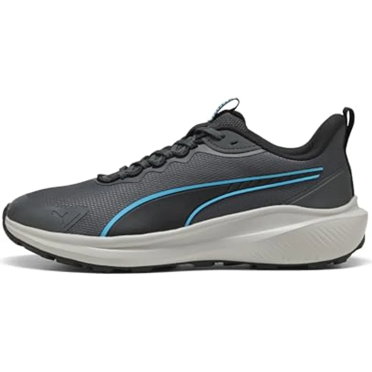 Puma Skyrocket Lite Trail, Unisex Laufschuhe (43) mit SoftFoam+ Innensohle, blau, recycelte Materialien – Bild 3