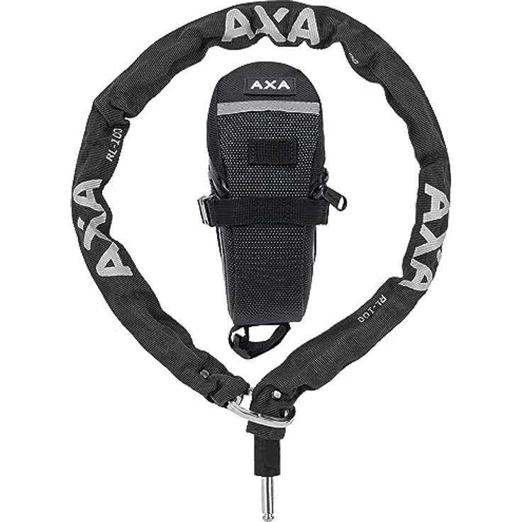 AXA RLC 100 Fahrradschloss, Sicherheitsstufe 15, 10 mm dicke Bolzen, 100 cm Länge, Schwarz, Unisex – Bild 1