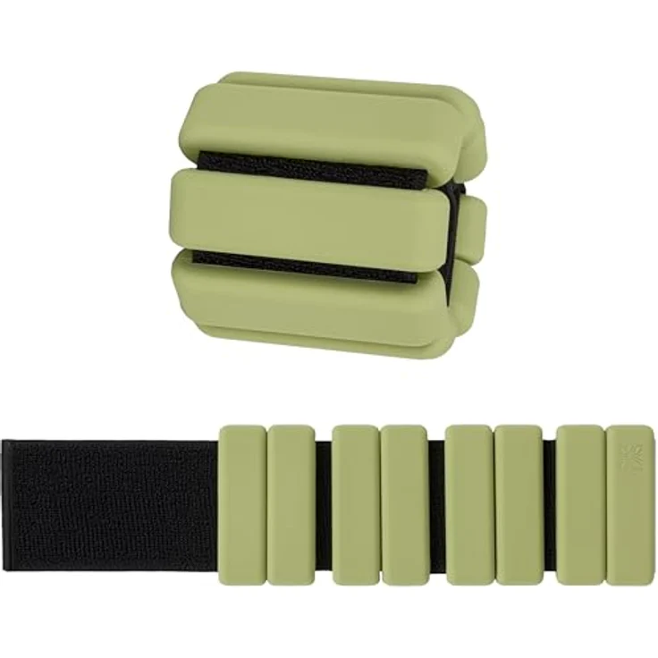 OMNANA HEROSTRAP™ Gewichtsmanschetten aus Silikon (2x0,5 kg oder 2x1 kg) – Knöchelgewichte & Handgelenkgewichte für Fitness, Yoga, Pilates & Physiotherapie – Ankle Weights für Joggen, Aerobic & Krafttraining in elegantem Schwarz – Bild 1