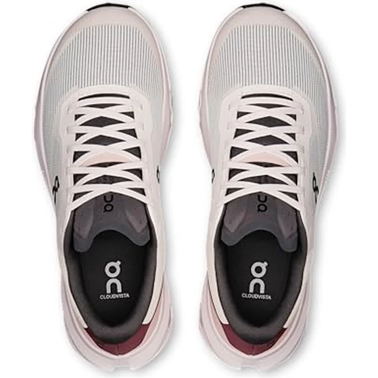 ON Running CLOUDVISTA 3, Trailrunning-Schuhe mit atmungsaktivem Mesh-Obermaterial, starker Dämpfung und Missiongrip™-Außensohle, Farbe Oyster | Barberry, Größe 40 – Bild 2