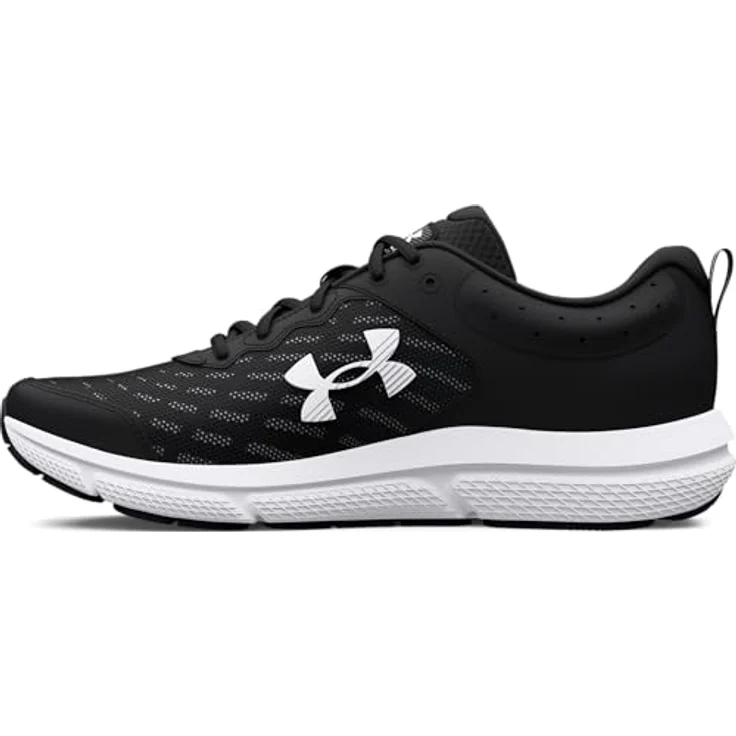Under Armour Charged Assert 10 Laufschuhe Herren, Atmungsaktives Obermaterial, Schwarze Sneaker, Schuhgröße 44.5 EU – Bild 7