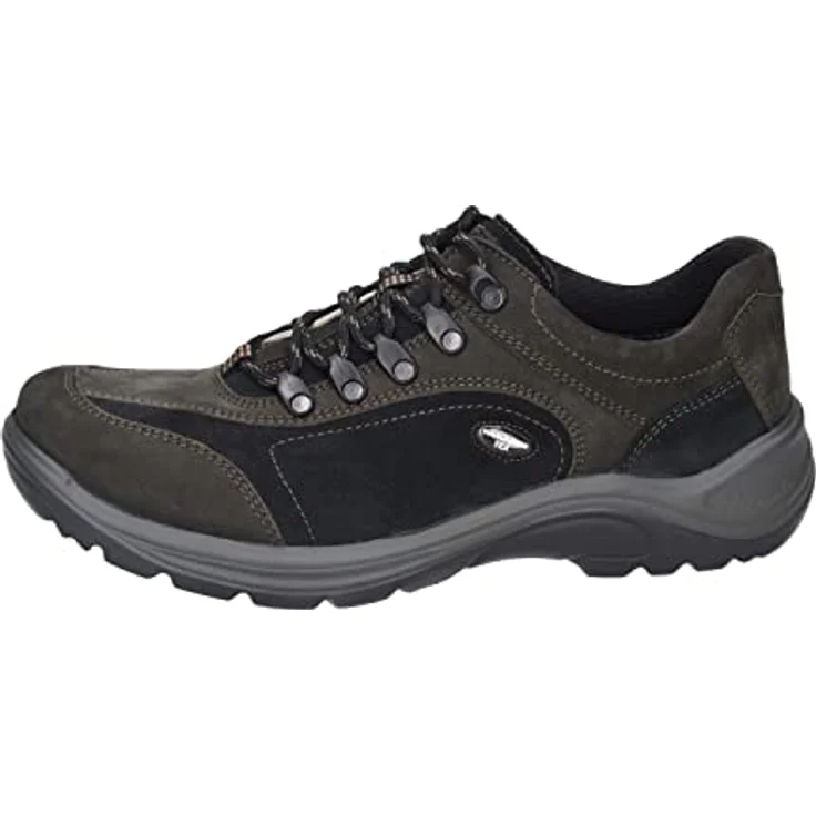 Waldläufer HAYO Trekkingschuh, Halbschuh aus Nubukleder mit wasserabweisender WaldläuferTEX-Membran, schiefer/schwarz – Bild 2