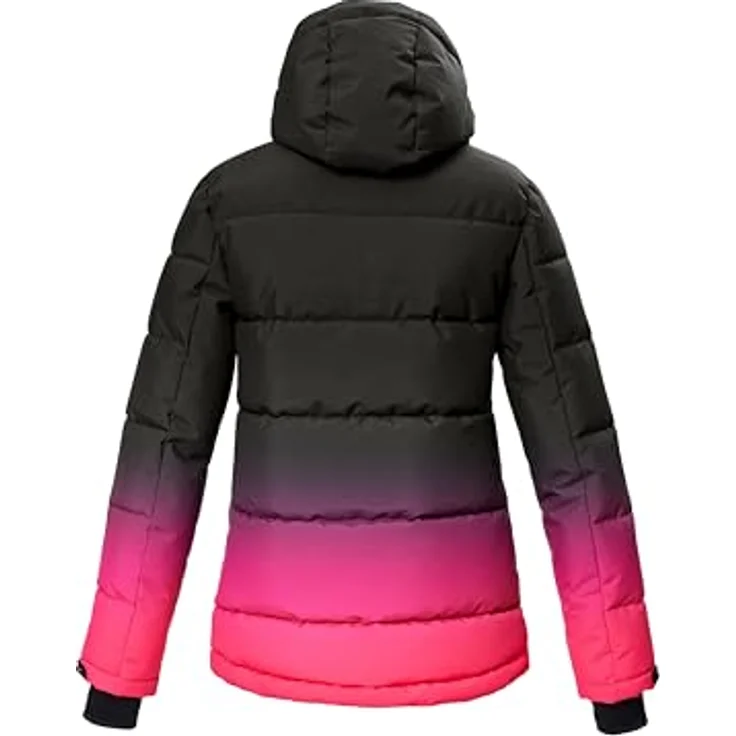 Killtec Ksw 330 Grls Ski Qltd Jckt, dick gefütterte Daunenoptik, wasserabweisend und atmungsaktiv, Pink, Größe 176 – Bild 2