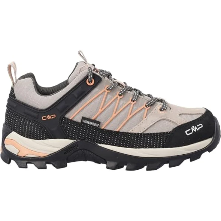 CMP Rigel Low Trekking Wanderschuh, wasserfester Bergwanderschuh mit EVA-Zwischensohle und FullOn GRIP Sohle, schwarz – Bild 1