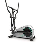 Bluefin Fitness CURV 2.0 Crosstrainer Ellipsentrainer | Home Trainer | Stepper für Zuhause | Air Walker | Kompakt | Digitales LCD Display | Bluetooth | Smartphone App | Schwarz & Grau Silber