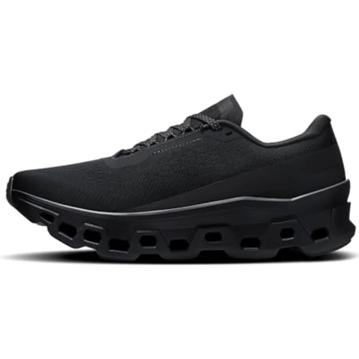 On Running Cloudm ster, Damen Laufschuhe für Roadrunning, atmunsgaktives Obermaterial, Schwarz, Größe 39 – Bild 4
