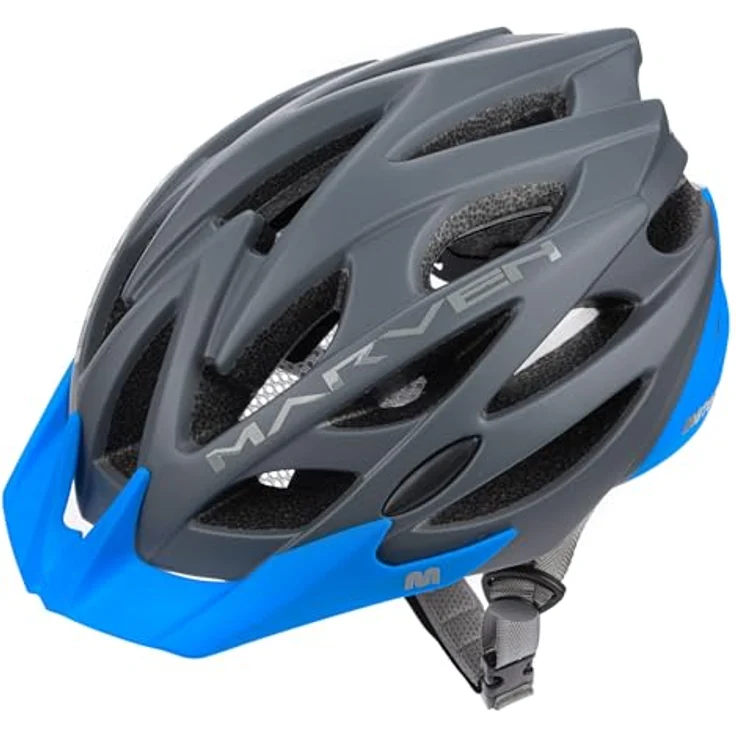 meteor® Marven Fahrradhelm, MTB Rollerhelm für Herren, Damen und Kinder, mit Luftdurchlass- und Fliegennetz-System, anpassbare Passform, hygienisches Innenleben, schnellverschließbare Schnallen – Bild 3
