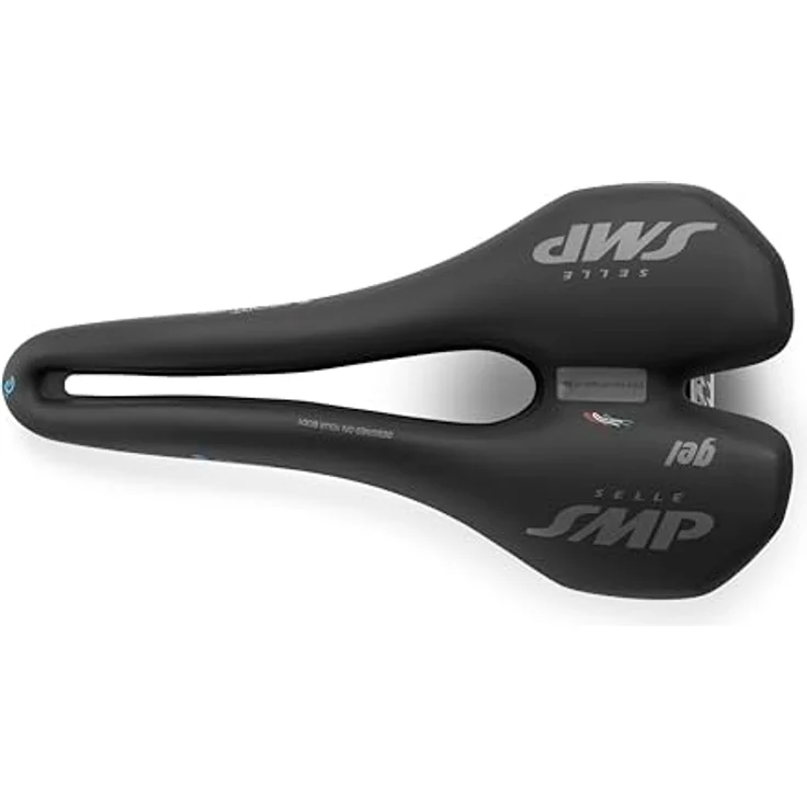 Smp Unisex E-Sport Large Fahrradsattel, Schwarz, 279x146mm, SVT Velvet Touch Bezug, kohlefaserverstärkt, für E-MTB und Elektro-Rennräder – Bild 2