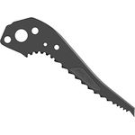 Petzl Eishaue Ice U19, Eispickel aus grauem Stahl, kompatibel mit Quark, Nomic und Eergo, 4 mm Haue, 3 mm Spitze