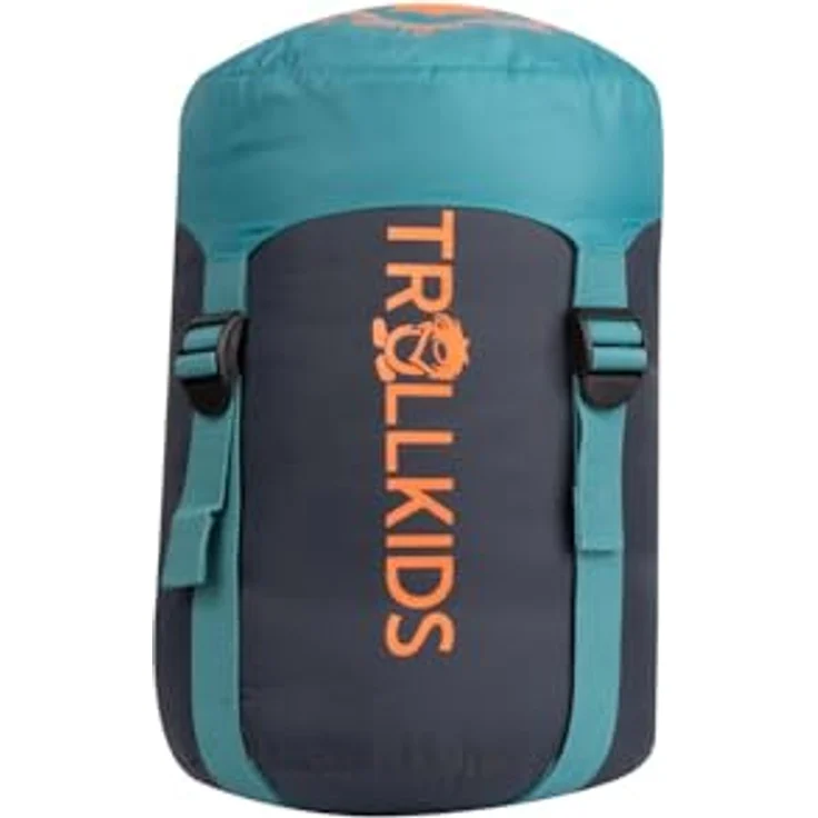 Trollkids KIDS FJELL DREAMER Schlafsack, robuster Schlafsack für Kinder mit Mitwachs-Funktion, Dunkles navy/Dunkeltürkis/Glühendes Orange – Bild 6