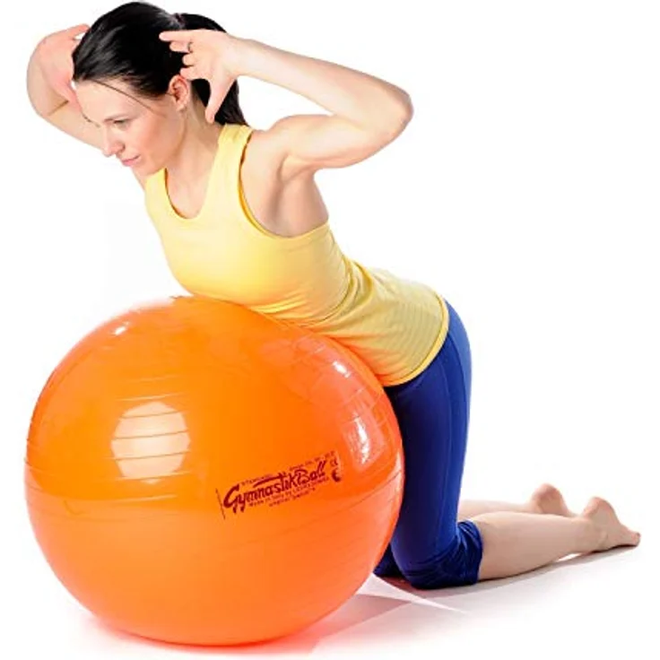 PEZZI Original Pezziball Standard 53 cm m. Ballschale Kombi Gymnastikball orange – Bild 2