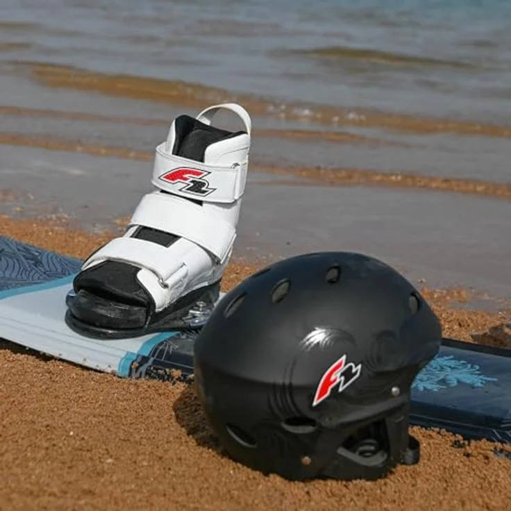 F2 Slider Wassersport Helm S/M, schlagfest, schwarz, mit individuell verstellbarem FIT-System und 11 Belüftungslöchern, 2024/25 – Bild 3