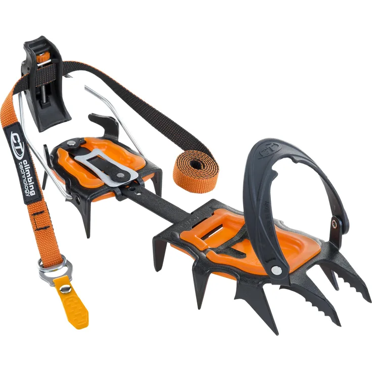 Climbing Technology Lycan, Zwölfzackiges Steigeisen für technisches Bergsteigen, anpassbar von Größe 36 bis 47, Made in Italy