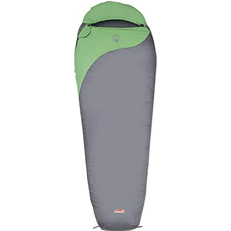 Coleman Schlafsack Biker, grau/grün, 220 x 80/55 cm, mit Coletherm Micro Füllung – Bild 1