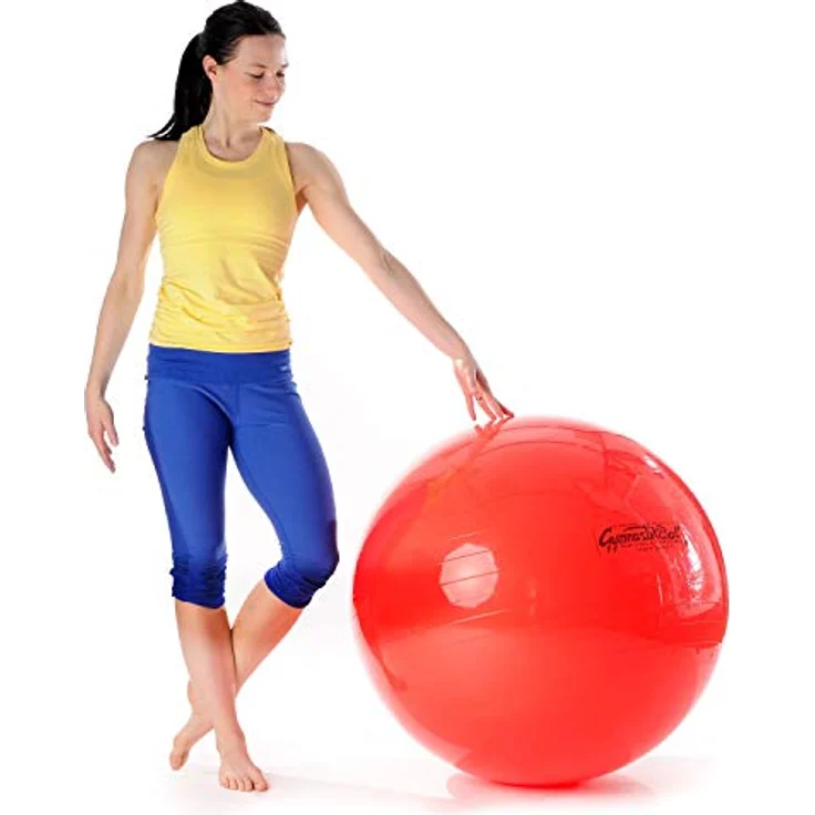 Original Pezzi Pezziball Standard 75 cm m. Ballschale rot Sitzball – Bild 3