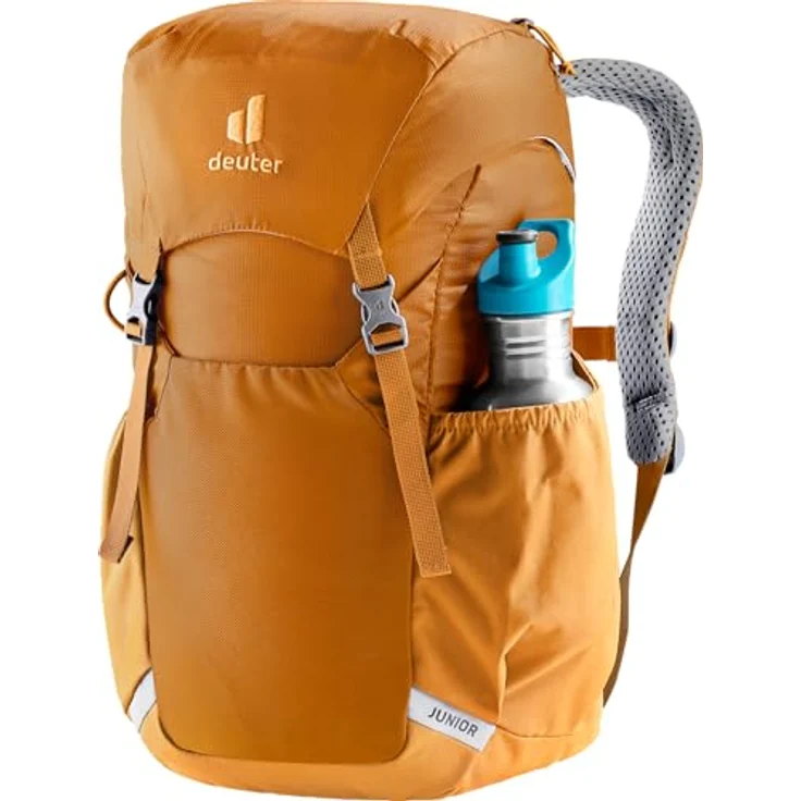 deuter Junior Kinderrucksack (18 L), Wanderrucksack mit Airstripes-Rückensystem, reflektierenden Elementen, Reißverschluss-Deckelfach, Schlüssel Clip und Namensetikett innen – Bild 5