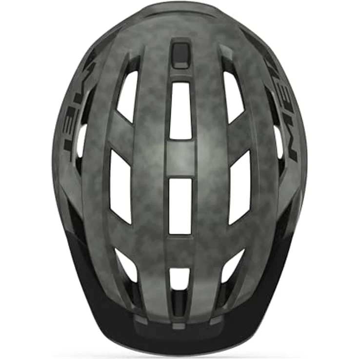 MET Allroad Fahrradhelm, Unisex, titanfarben matt, Größe S, mit abnehmbarem Visier und integrierter LED-Beleuchtung – Bild 4