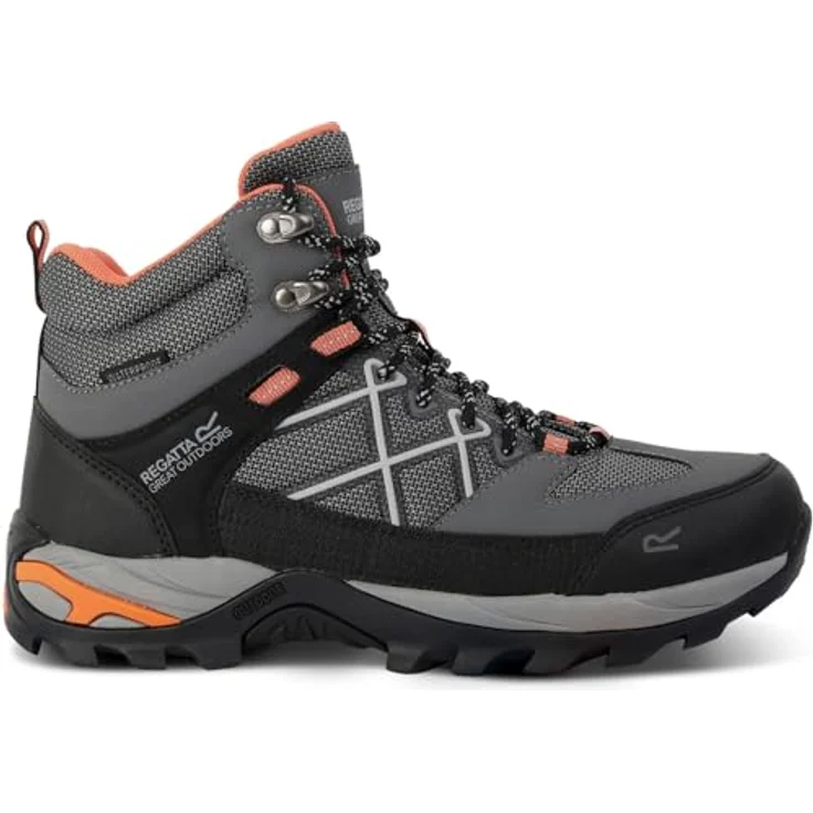 Regatta Samaris III, Damen Wanderschuhe, Größe 39, Orange/Grau – Bild 2