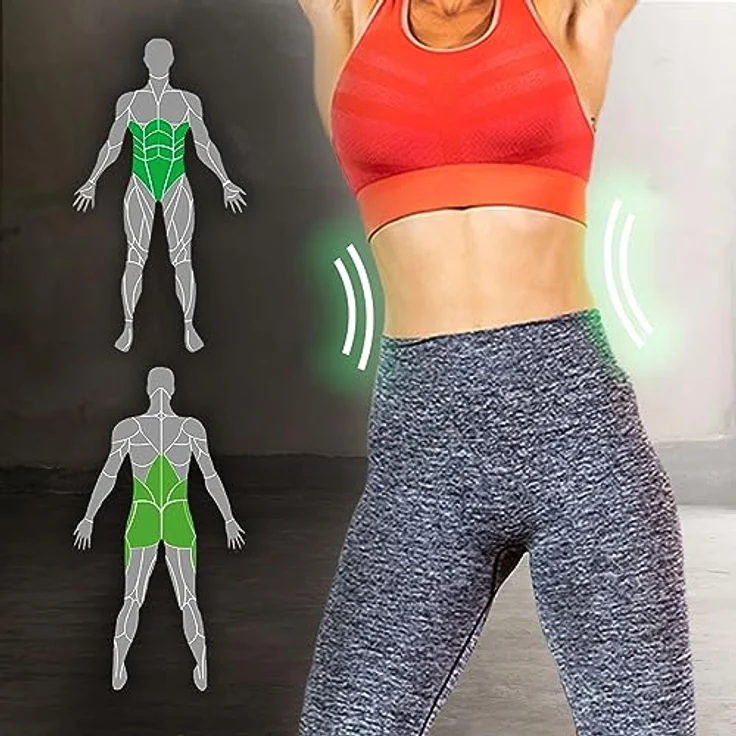 Tunturi Hula Hoop 1.5 kg, Fitness-Hula-Hoop mit sanfter Massagefunktion und wavy Design – Bild 2