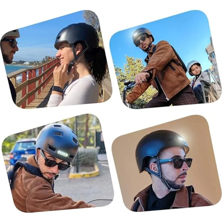 Crazy Safety Velohelm Matt Sand, Fahrradhelm für 57-61 cm mit Belüftung und verstellbarem Gurt – Bild 12