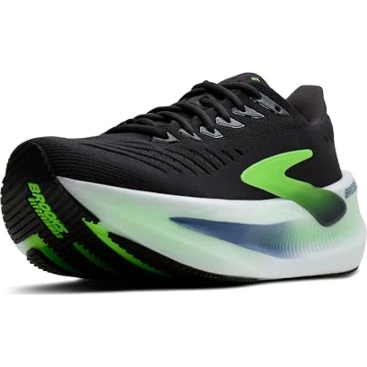Brooks Glycerin Max 2, Herren Laufschuhe mit Stickstoff-injizierter Dämpfung, phantom/white/green gecko, 10,5oz Gewicht – Bild 1
