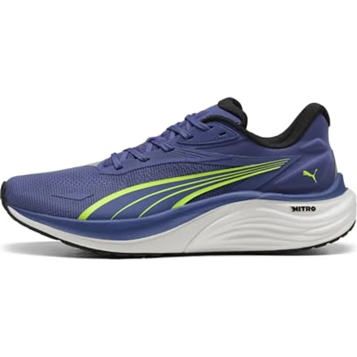 PUMA Electrify Nitro 4, Laufschuhe mit NITROFOAM™ und PROFOAM LITE, atmungsaktives Mesh, blau, EU 42 – Bild 1