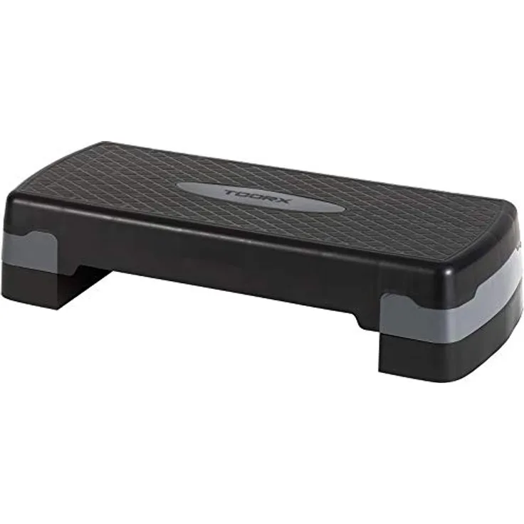 Toorx Stepper Ahf-023 schwarz/grau, Stepper mit verstellbarer Höhe und rutschfester Oberfläche