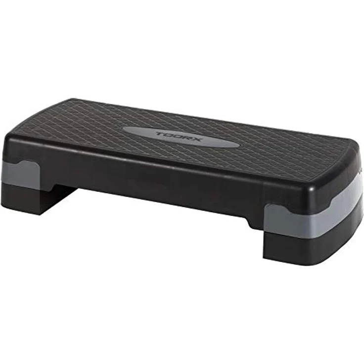 Toorx Stepper Ahf-023 schwarz/grau, Stepper mit verstellbarer Höhe und rutschfester Oberfläche – Bild 1
