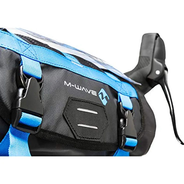 M-Wave BP FRONT Lenkertasche, wasserdicht, Rollverschluss, ca. 10 Liter, schwarz, 59 x 23 cm – Bild 4