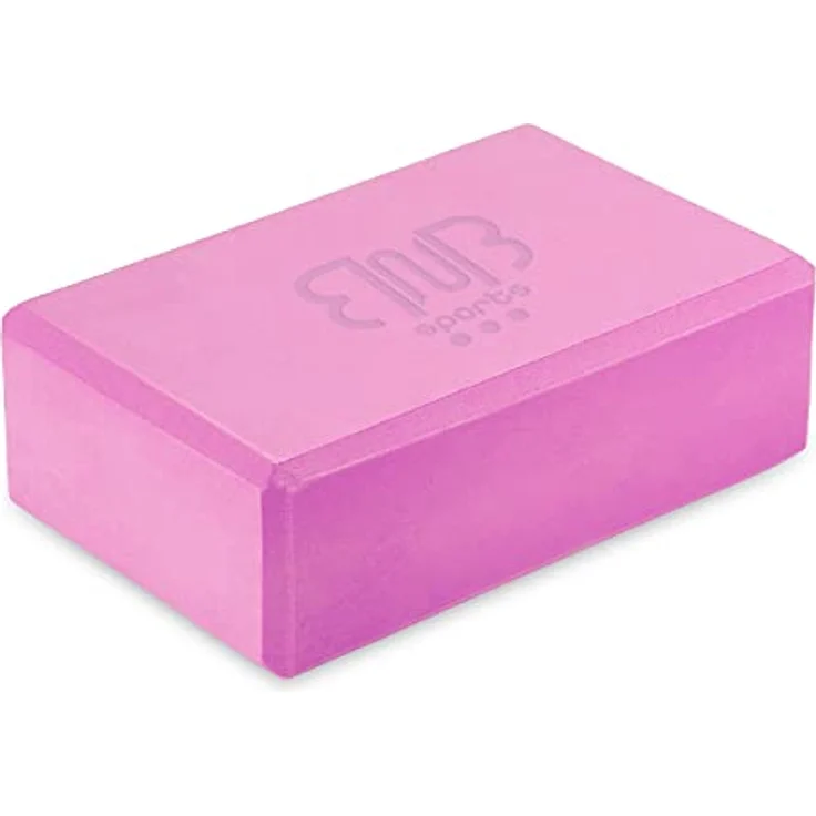BNB SPORTS Premium Yoga Blöcke, rutschfest für Pilates & Fitness, Meditation Rosa, 2er Pack – Bild 1